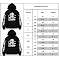 Pikkukuva 2 / 2: Aikuisten Jujutsu Kaisen Anime Huppari Gojo Satoru Printti Luvtröjor Toppar Pusero Sweatshirt Presenter 4XL