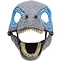 Pikkukuva 3 / 8: BestAlice Dino Mask Moving Jaw, Dinosaur Mask Huvudbonader, Jurassic Movable Dinosaur Head Toys Velociraptor Mask Halloween Blue 23 x 15 x 13 cm/9 x 5 x 6 inch