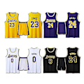 Miniatyrbilde 1 av 3: #23 Lebron James Baskettrøye Set Lakers Uniform W black 22