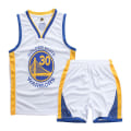 Miniatyrbild 1 av 5: Stephen Curry No.30 Baskettröja Set Warriors Uniform för barn tonåringar White V . White XS (110-120CM)