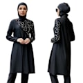 Miniatyrbillede 1 af 3: Badedragt til voksne print Isam badedragt hijab badedragt black l