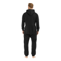 Miniatyrbillede 3 af 5: Varme fleece pyjamas med hætte til mænd Black L