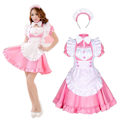 Miniatyrbilde 1 av 5: Maid Dress Cosplay Set Plus Size Sexig Anime Lolita Maid Dress Kostyme for Halloween Carnival Fancy Dress V 5XL