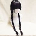 Pikkukuva 2 / 3: 2023 keskiviikko Addams Cosplay-setti tytöille musta painettu mekko Karnevaalijuhlapuku Only dresses 130cm