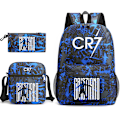 Pikkukuva 1 / 4: CR7 Youth Fashion -koululaukku, 3 kpl Pattern