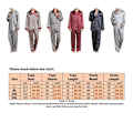 Miniatyrbild 2 av 5: Herr Pyjamas Set T-shirt ounge Bottoms Byxor Nattkläder kostym Pjs Red L