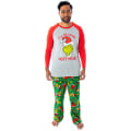 Miniatyrbild 5 av 6: Jul Familjesemester Pyjamas Matchande O-hals Jul Toppar Byxor Sovkläder dad 2xl