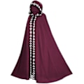 Pikkukuva 2 / 3: Huppuviitta keskiaikainen renessanssi 5-värinen viitta Halloween Cosplay-asut Elokuva ja televisio Cos-asut Jb5-2-G Red 4XL-5XL