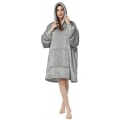 Miniatyrbilde 1 av 2: Pars heimeklede fortykka varm kald ekte hettepyjamas gray