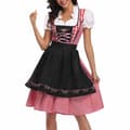 Oktoberfest Kjole Dame Forlæde Servitrice Kjoler Komfortable Black S