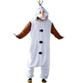 Miniatyrbillede 1 af 5: Olaf hape Onesie Pyjamas Cosplay kostume til mænd og kvinder ovklæder i ét stykke W S