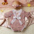 Miniatyrbild 4 av 11: Uppgraderad nyfödd fotorekvisita Baby blommig spetsbyxa Nyfödd Söt Romper fotografi rekvisita för baby dusch- present V