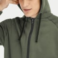 Miniatyrbillede 4 af 5: Varme fleece pyjamas med hætte til mænd Green M