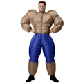 Miniatyrbild 1 av 9: tectake Uppblåsbar dräkt Bodybuilder V brown