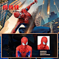 Miniatyrbild 3 av 5: Spider-man Cosplay kostym Peter Parker Spider-man Kläder Stål Spider-man Dark Spider-man Tight V Superman L   130