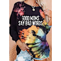Miniatyrbillede 4 af 5: Kvinde Tie Dye Sweatshirt Casual Langærmede Toppe Print Trøje Casual Skjorte 6