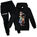 Miniatyrbillede 2 af 2: Børns Encanto Mirabel Antonio Print Casual Træningsoverallssæt Black 13-14 Years 170