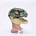 Pikkukuva 1 / 8: BestAlice Dino Mask Moving Jaw, Dinosaur Mask Huvudbonader, Jurassic Movable Dinosaur Head Toys Velociraptor Mask Halloween Green 23 x 15 x 13 cm/9 x 5 x 6 inch