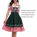 Miniatyrbild 3 av 5: Oktoberfest Klänning Dam Förkläde Servitris Klänningar Bekväma Black L