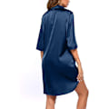 Miniatyrbild 2 av 4: Kvinnors nattlinne i siden Pyjamas Button Down Sleepshirt M
