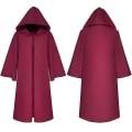 Miniatyrbild 3 av 5: Plague Doctor Reaper Cosplay Vuxna Barn Karneval Halloween Kostym Med Steampunk Mask_nn V Red without mask 3XL