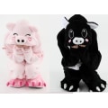 Pikkukuva 5 / 9: Hieno Cosplay-asu Onesie Pyjama Aikuisten Yöasu Pinkki Sika M