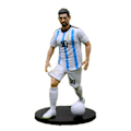 Miniatyrbillede 1 af 5: 6 stk nye fodboldstjerner FIFA C.Ronaldo Messi Mbappe Model Dukker Cartoon Søde Actionfigurer Biltilbehør Fodboldfans Gaver-Perfekt V 2