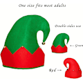 Miniatyrbilde 2 av 4: Nissehatt, skoöverdrag, strumpor och filtset för vuxna, juldräkt