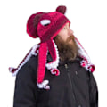 Miniatyrbillede 1 af 5: Tentakelhue Håndvævet blækspruttehue Jul Halloween Cosplay Lilla Red