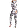 Miniatyrbillede 1 af 2: Kvinde Dyre Pyjamas Onesie Jule Bodysuit Jumpsuit Langærmet Nattøj W Grey M