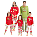 Miniatyrbild 4 av 4: Christmas Family Matching The Grinch Pyjamas Outfits Sovkläder Kid 12-14T