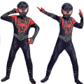 Miniatyrbillede 2 af 2: Spiderman Tobey Maguire Cosplay Kostume Børnejumpsuit Zentai Suit Tobey Maguire Spiderman 100cm Miles Morales Spiderman 170cm