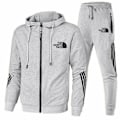 Pikkukuva 1 / 6: The North Face Miesten Huppari Hihallinen Housut Treenihaalari 2Kpl/Sarja Urheiluvaatteet Vaaleanharmaa Light Grey Light Grey XL