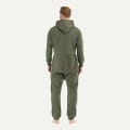 Miniatyrbilde 3 av 5: Varm fleece pysjamas med hette for menn Green L