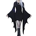 Miniatyrbilde 1 av 2: Haoween Bat Seeve Bandageklänning för Cospay Party-tillbehör dark brown l