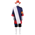 Miniatyrbilde 4 av 5: One Piece Portgas D Ace Cosplay Kostyme Voksen Anime Kimono Sett W Full Set L