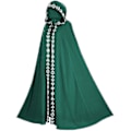 Pikkukuva 2 / 3: Huppuviitta keskiaikainen renessanssi 5-värinen viitta Halloween Cosplay-asut Elokuva ja televisio Cos-asut Jb5-2-G Green one size