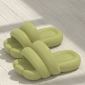 Miniatyrbillede 2 af 5: Nyhed Big Foot Slides Anti-halk nudletofflor Tyk sål Blød Beach Slides Brusersko Green EUR 38-39