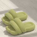 Miniatyrbillede 2 af 5: Nyhed Big Foot Slides Anti-halk nudletofflor Tyk sål Blød Beach Slides Brusersko Green EUR 40-41