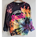 Miniatyrbillede 1 af 2: Kvinder Tie Dye Sweatshirt Casual Langærmede Toppe Print Trøje Casual Skjorte 7
