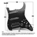 Elektrisk Gitarr Pickguard Pickup Med Singlecut-Koppling Förladdad Gitarr Pickguard För Strat G