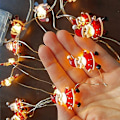 Miniatyrbild 2 av 5: Jultomte 2m 20led ljusslinga Hem juldekoration Julgran prydnader 2022 Navidad Barn presenter Nyår 2023