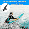 Miniatyrbillede 2 af 5: 8 Tommer Aftagelig Universal Surfbræt Sup Fin Med Fin Base, Aftagelig Center Fin Stand Up Paddle Board