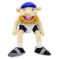 Miniatyrbild 1 av 5: Jeffy Handdocka Cartoon Mjuk Plyschleksak, Cosplay Dockteater Spel för Barn Present