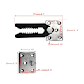 Miniatyrbillede 5 af 5: Sofa Sammenføjnings Snap Møbel Kombination Spænde Hjem Sofa Interlocking Connector