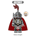 Miniatyrbillede 5 af 5: 8 stk./sæt middelalderlige ridder actionfigurer byggeklodser kamp præst patron ridder samling minifigurer samleobjekter legetøj børn fans gaver