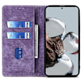 Pikkukuva 2 / 5: Tekstuurikotelo Xiaomi Redmi Note 12 Turbo / Poco F5 5g:lle Rfid-estolla Varustettu Lompakko Magneettinen Nahkainen Kääntötelinekotelo Violetti
