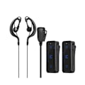 Pikkukuva 1 / 5: 2 kpl Mini Walkie Talkie 400-470MHz 2-suuntainen radio 3W Lähetin-vastaanotin Kuulokkeet Kuulosuojaimet USB-virralla