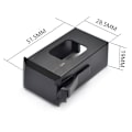 Miniatyrbild 3 av 3: Pickup Batterifack Eq-7545r Batteri 6f22 Draw Slot Gitarr Batterilåda
