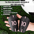 Pikkukuva 4 / 5: Mini Shin Guards, 3.94x2.36 Tuuman Mini Jalkapallo Shin Guards Mini Shin Pads Suojaavat Shin Guards Varusteet Miehille Naisille Pojille Tytöille Aikuisten Lapsille (S